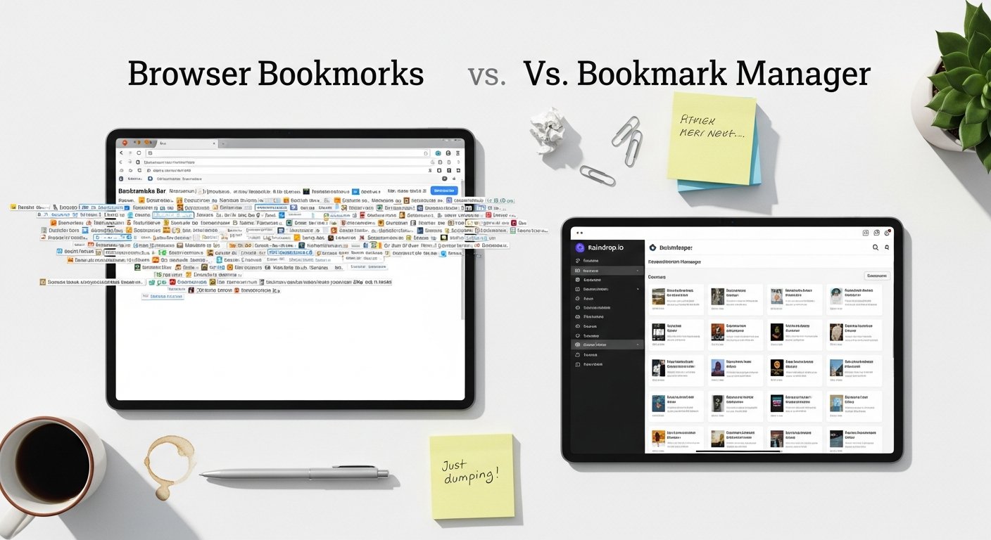 browser bookmarks vs bookmark manager - photo 2 illustration