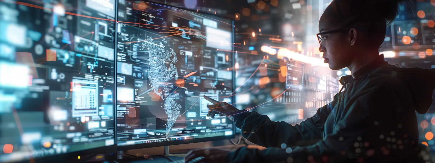 a person using various digital tools on a computer to enhance their local seo strategy.