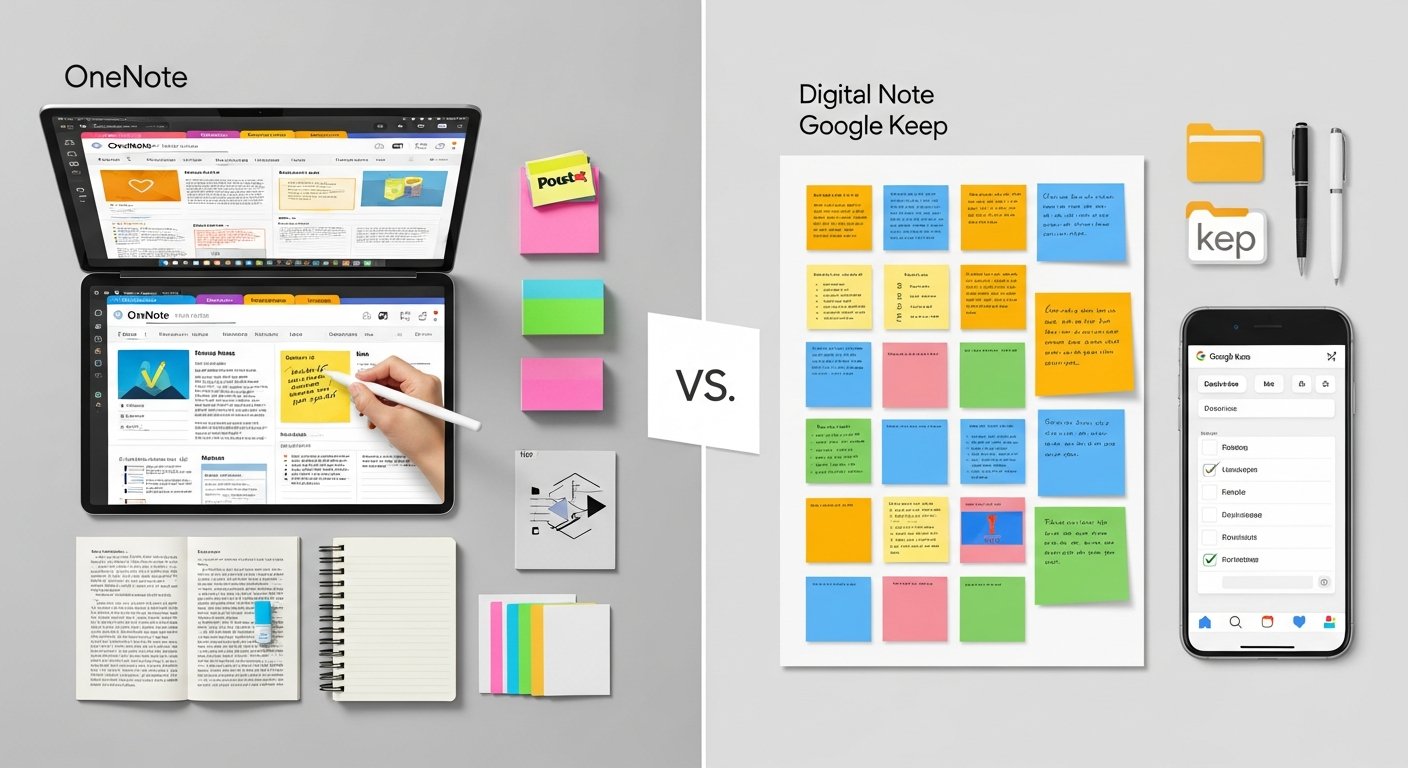 onenote vs google keep - photo 2 illustration