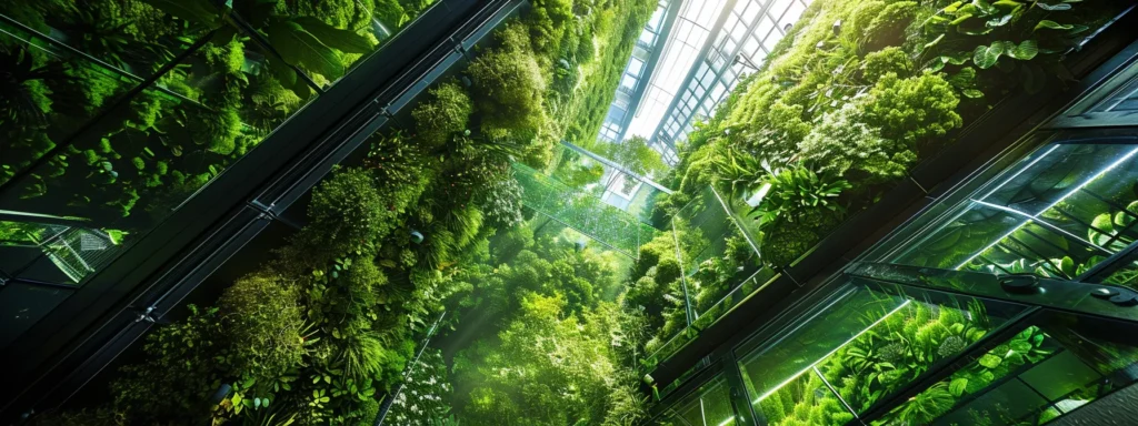 a vibrant digital marketing landscape showcasing a split view of organic strategies flourishing with rich greenery on one side and contrasting, bold advertisements on the other, symbolizing the cost disparities and strategic planning in modern marketing campaigns.