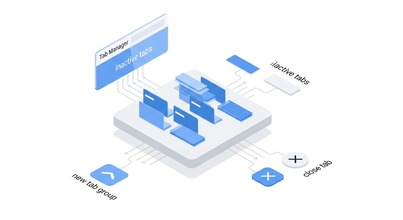 chrome tab manager - infographic 4 illustration