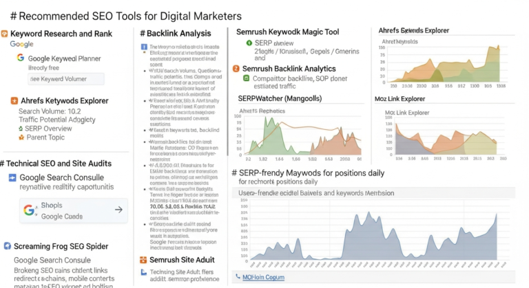 Recommended seo tools for digital marketers