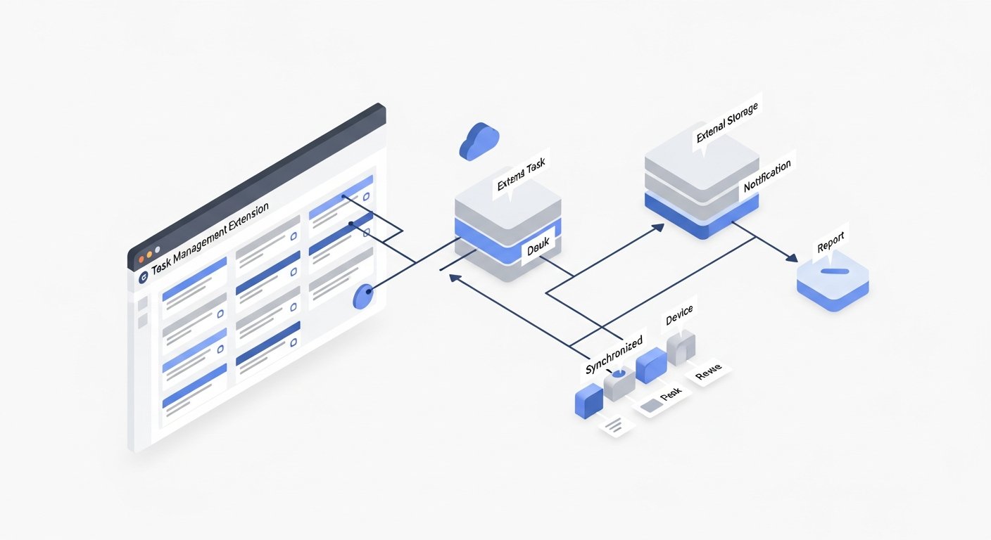 chrome task management extension - infographic 4 illustration