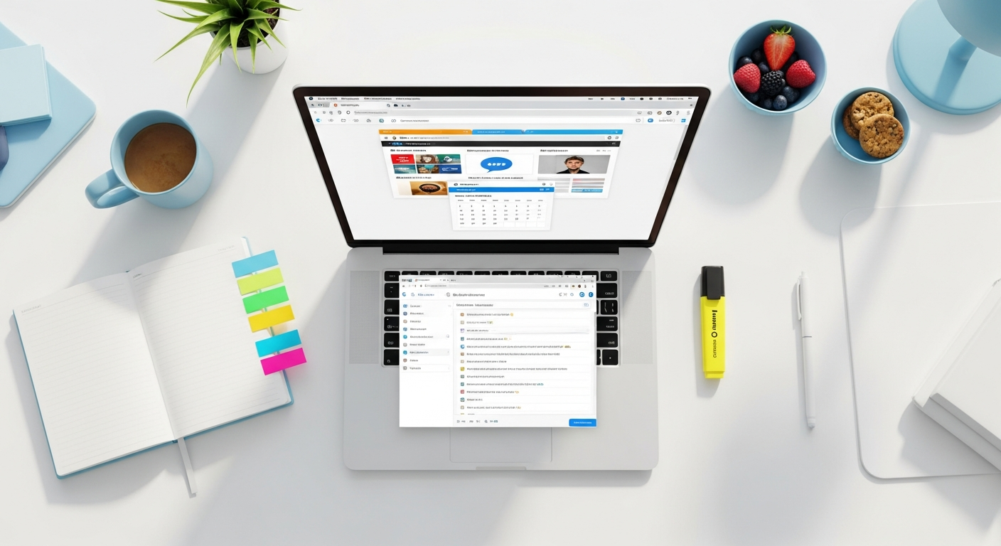 Browser history interface for efficient lightweight bookmarking and search