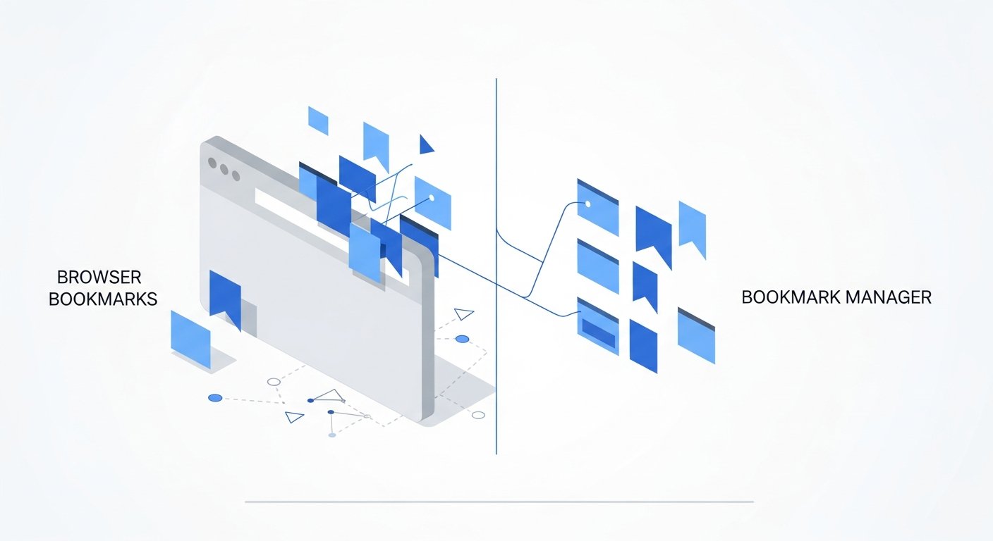 browser bookmarks vs bookmark manager - infographic 4 illustration