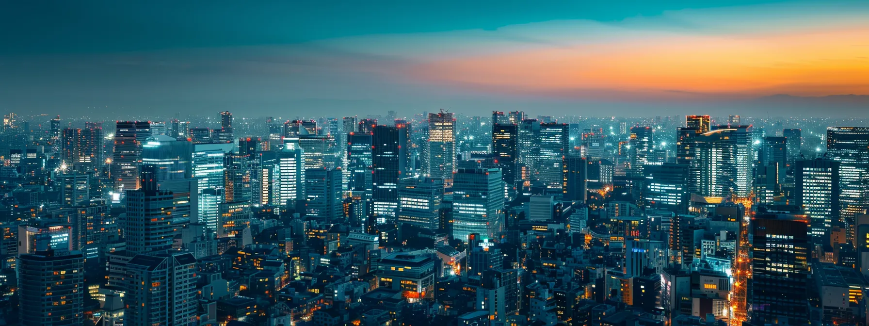 a vibrant cityscape with businesses standing out in their community through their precise local seo strategies.