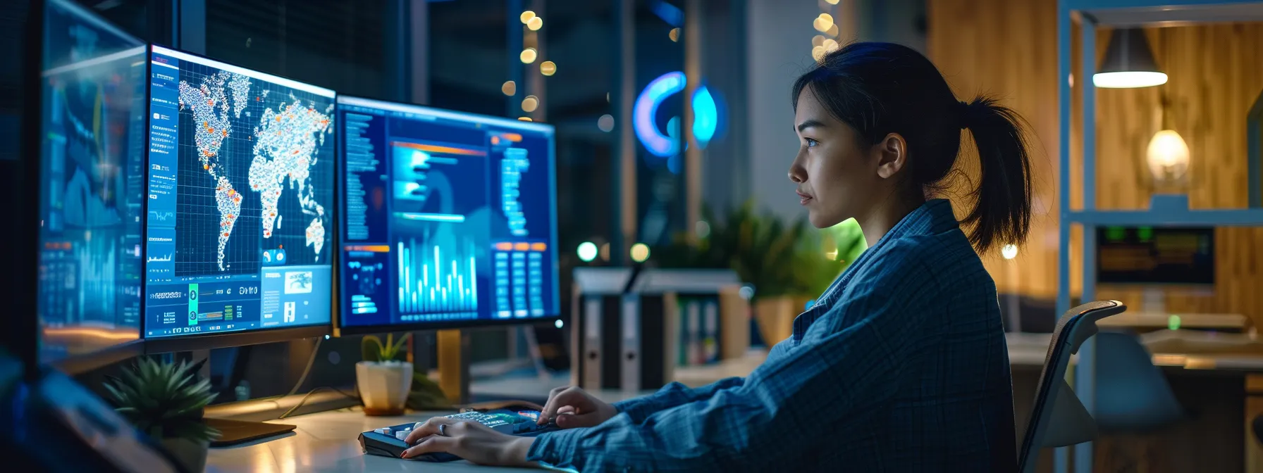 a person using a computer to analyze and improve their website's visibility through link building tools.